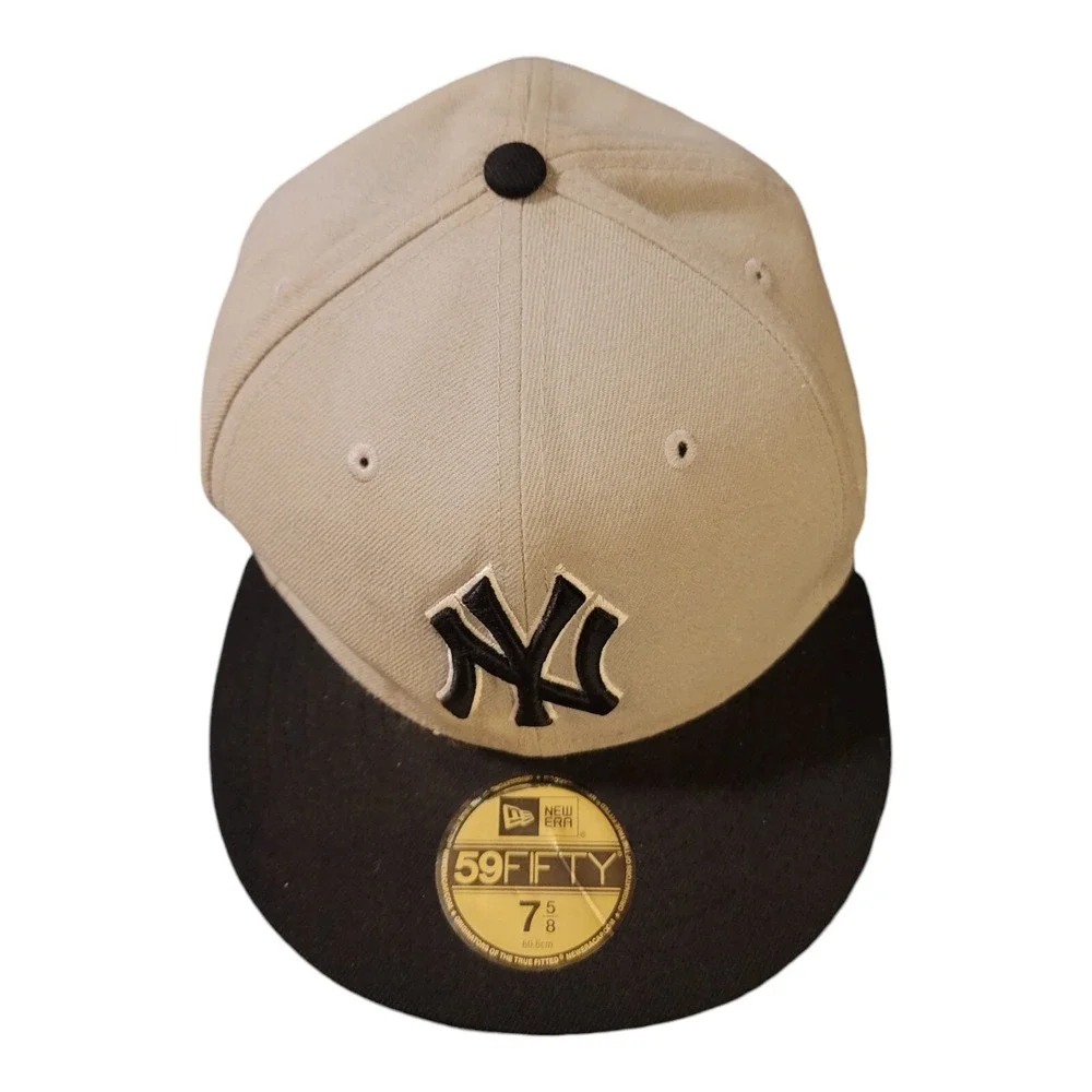 New York Yankees MLB Hat - Fitted Size 7 5/8 Cap - 59Fifty MLB Baseball Gray
